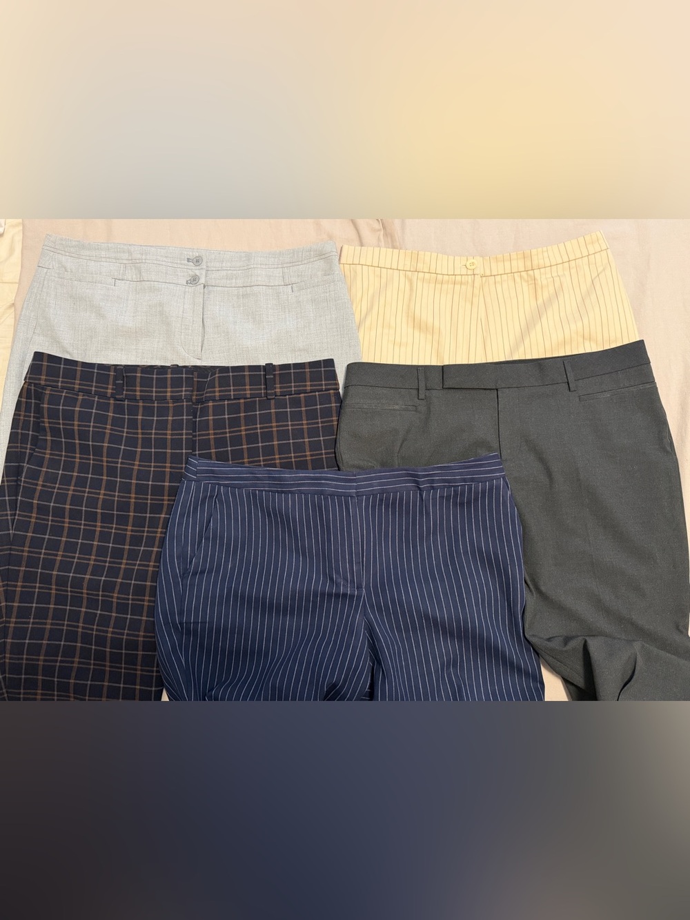 Bundle 5 Office Casual Pants - Talbots, Bernard Zins, Ann Taylor, Gap, Tribal 14
